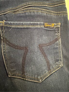 Seven7 Dark Blue Pull-On Jeggings